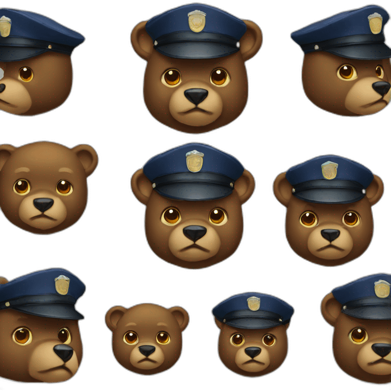 bear police emoji