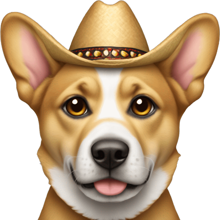 Perro en con sombrero de copa emoji