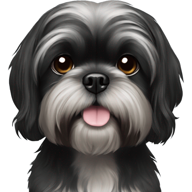 black shihtzu emoji