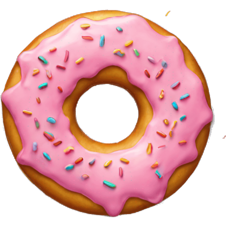 Donut with sprinkles  emoji