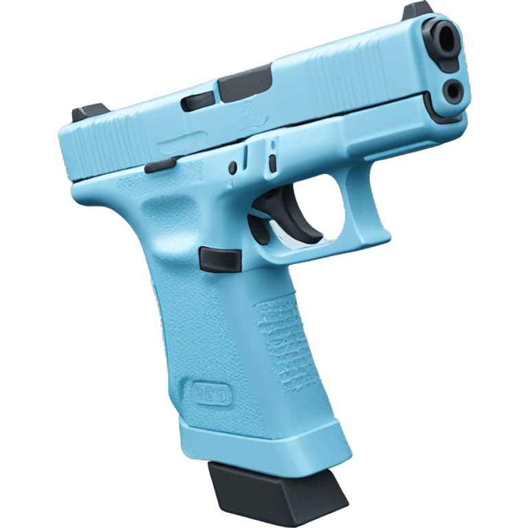 pastel blue glock emoji