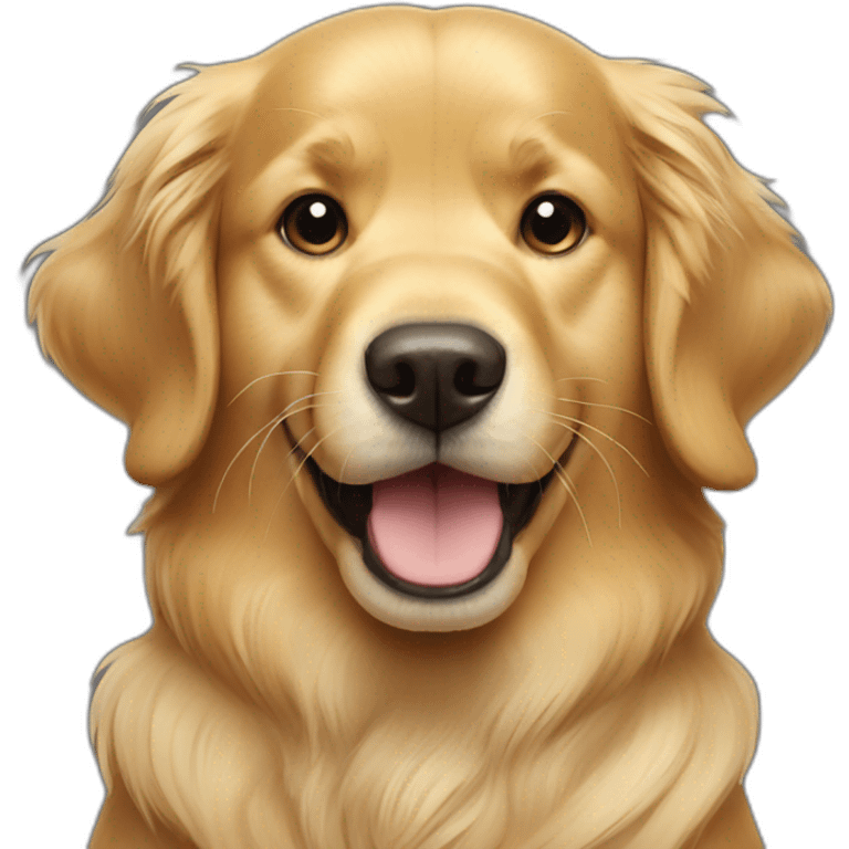 golden retriever giving thumbs up emoji