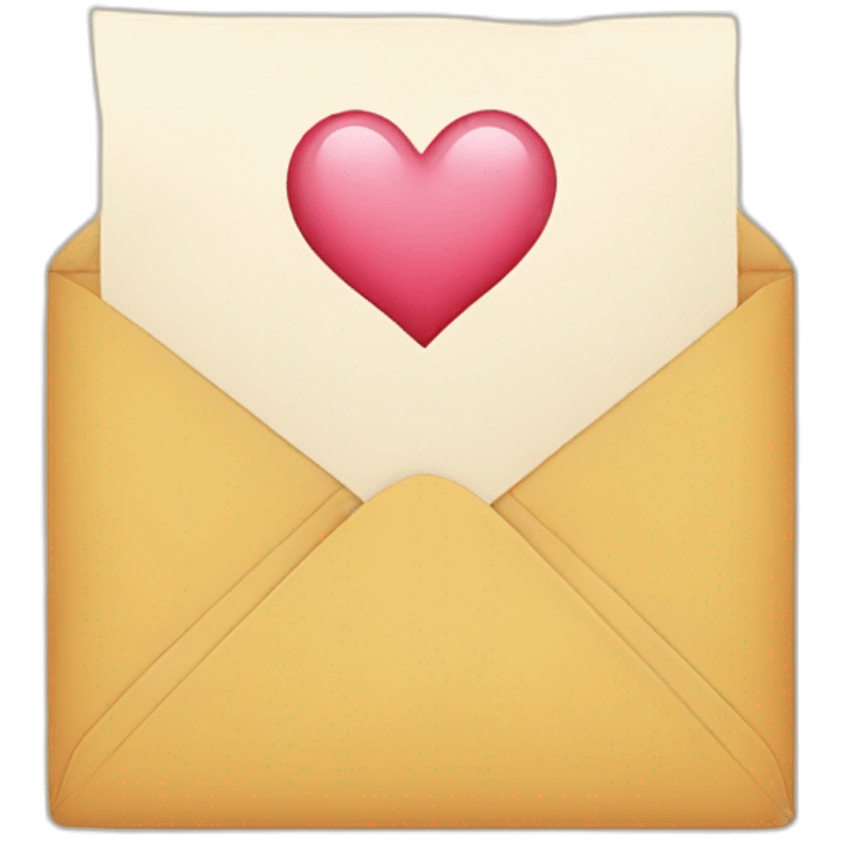 letter with heart emoji