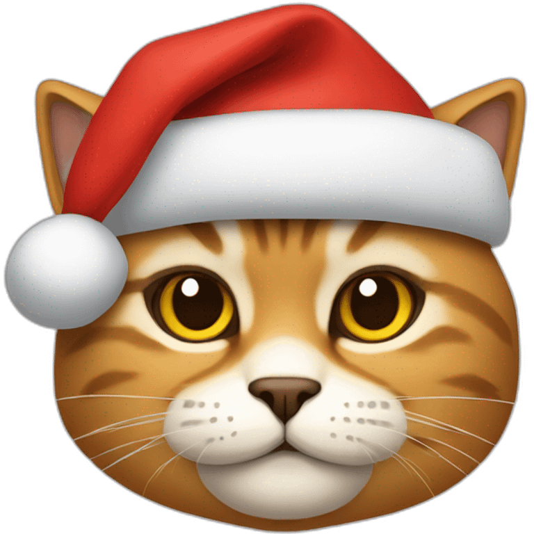 Gato disfrazado de Santa Claus  emoji