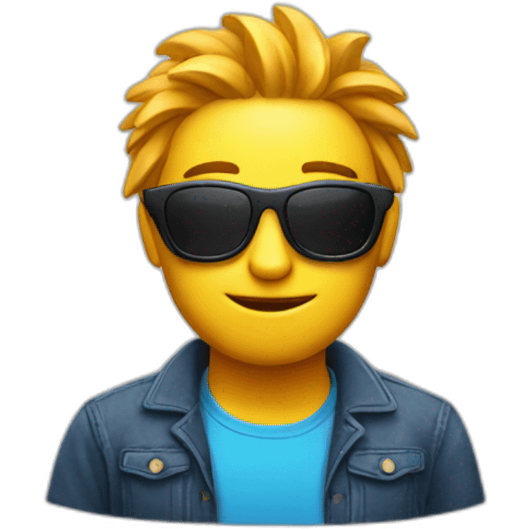 sun glasses man with okay hand emoji