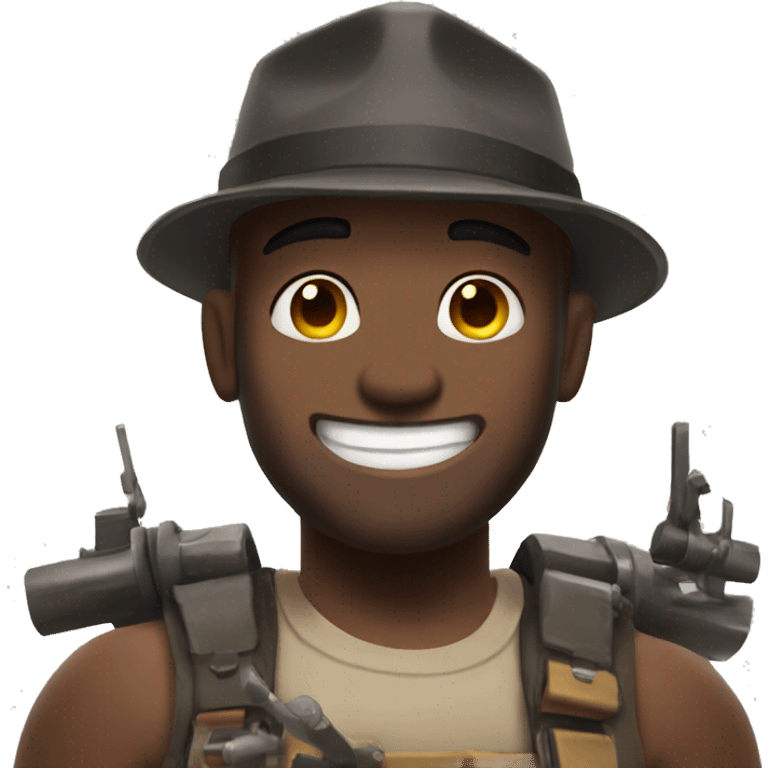 smiling tf2 heavy weapons guy emoji