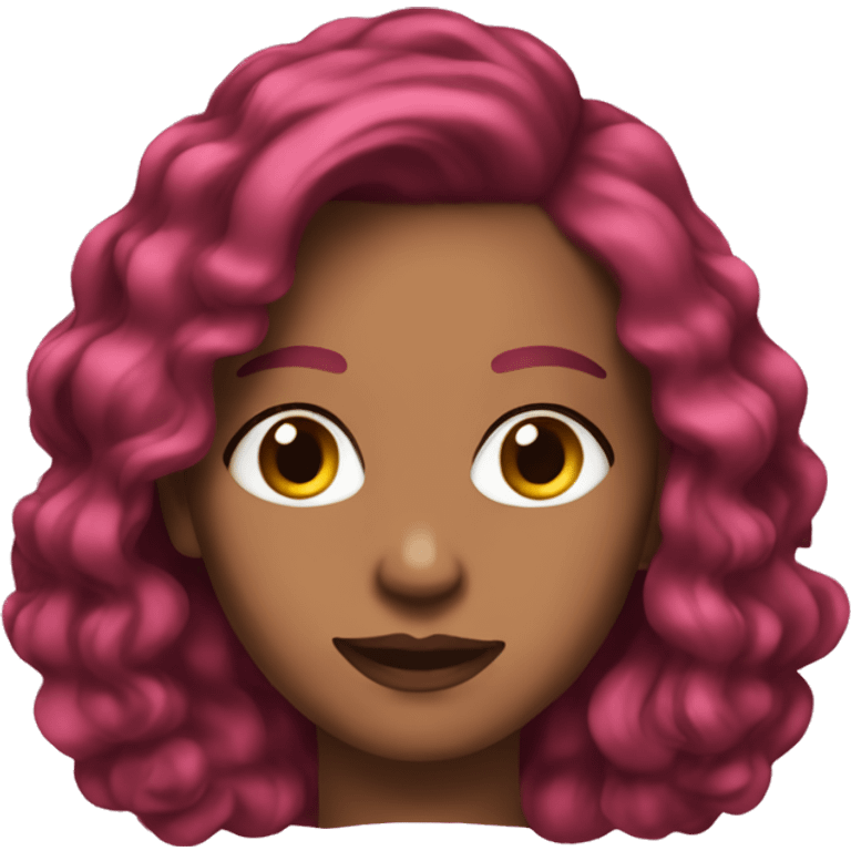 💁🏼‍♀️ this emoji but with dark red hair  emoji