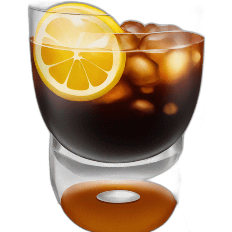 Black russian cocktail  emoji