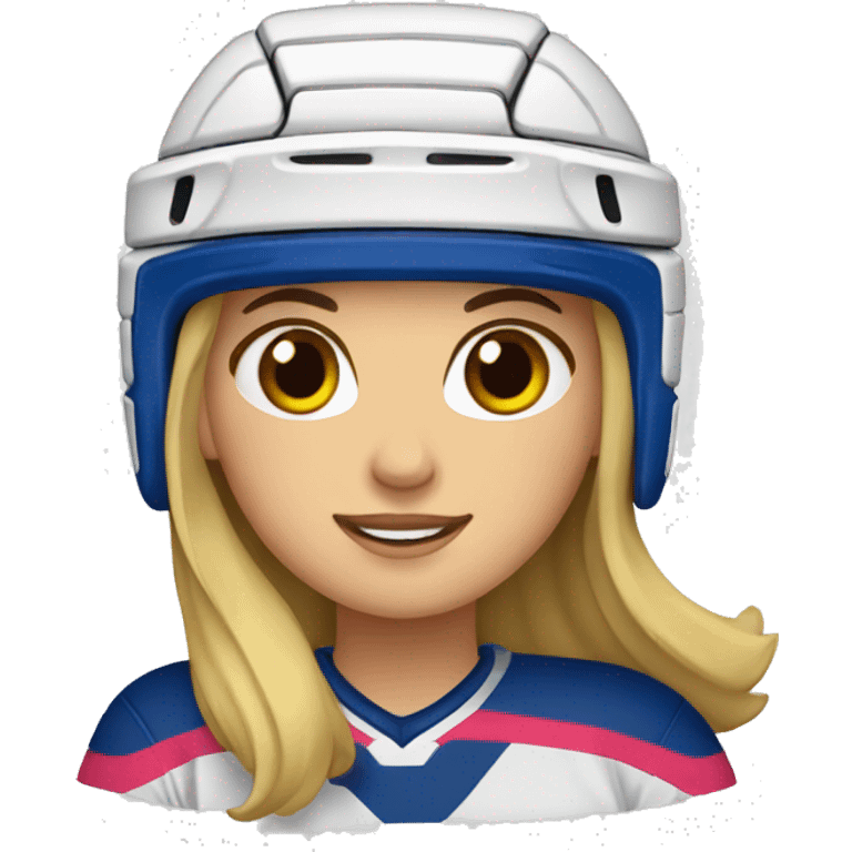 Hockey mujer sobre arena emoji