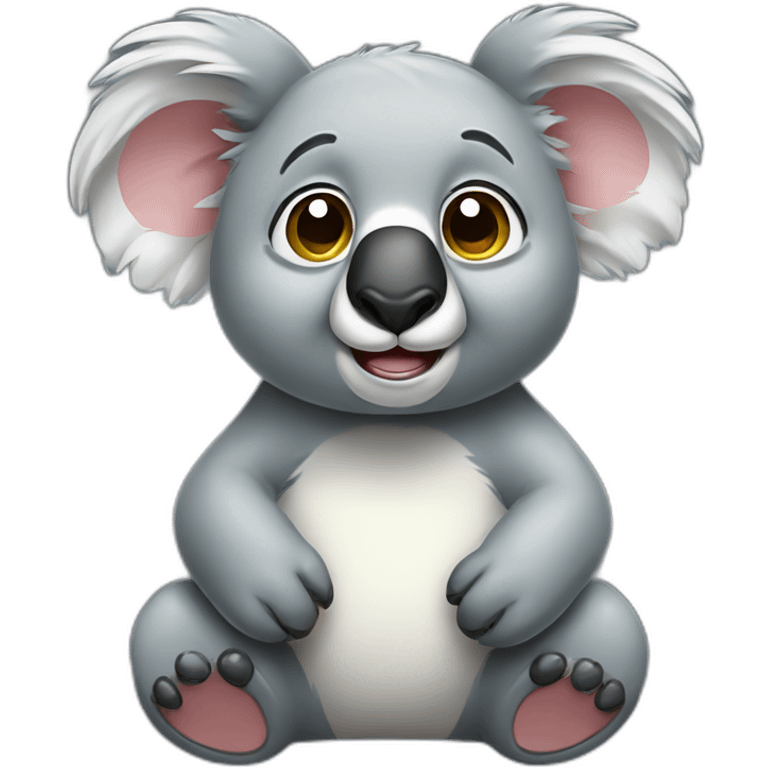 happy proud sad koala emoji