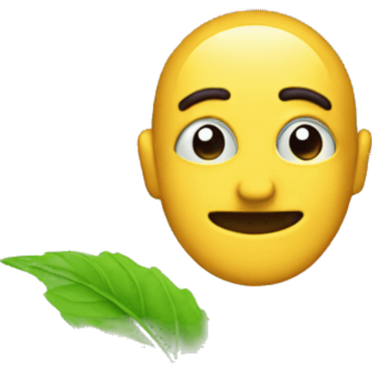 dizzy emoji holding weed plant  emoji