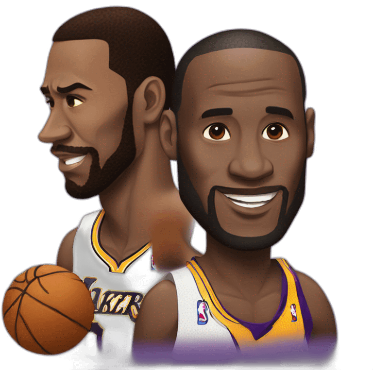 Kobe vs lebron emoji