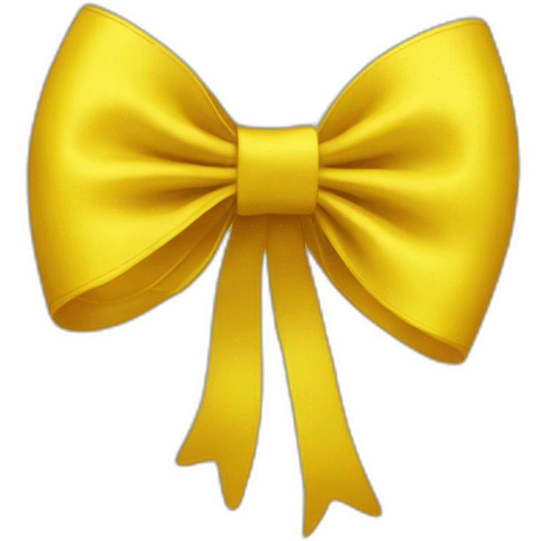 Bright yellow bow emoji