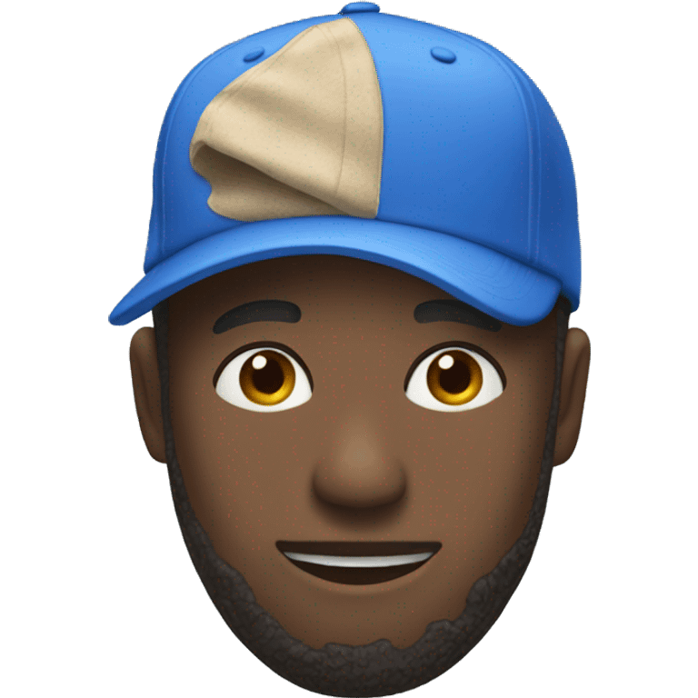 Blue Baseball cap emoji