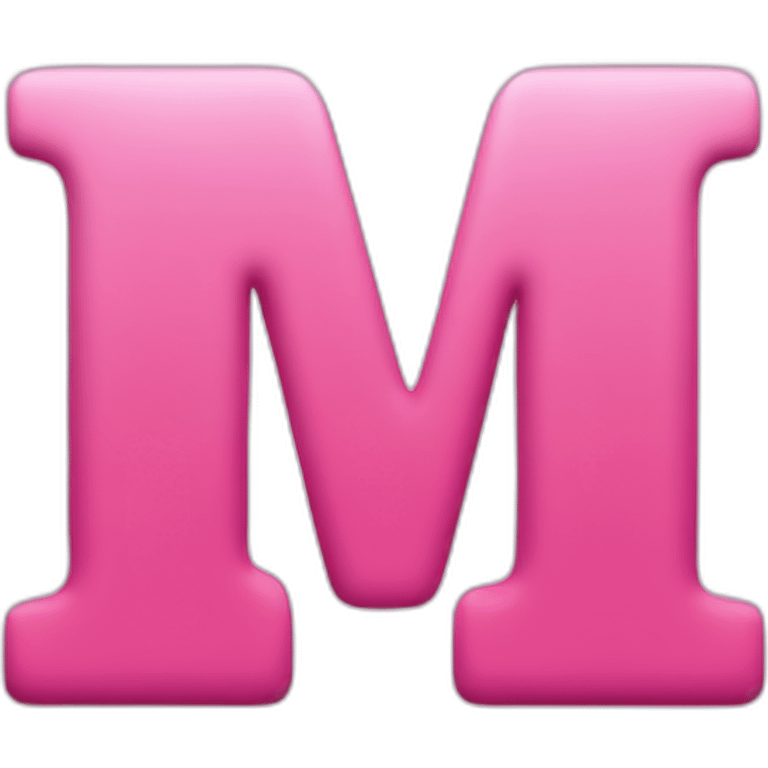 PINK "M" emoji