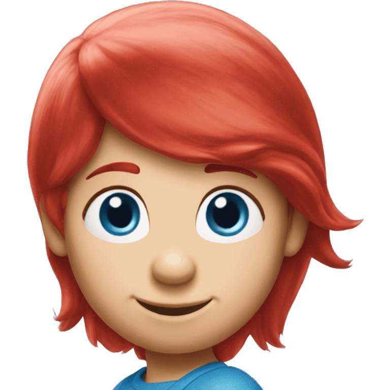 Smurfs red hair  emoji