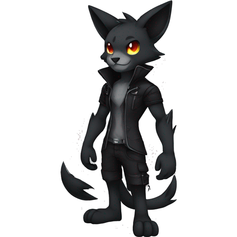 Dark Edgy Cool FurSona Fakemon Full Body emoji