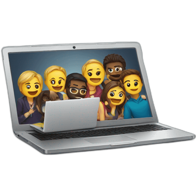 laptop party emoji