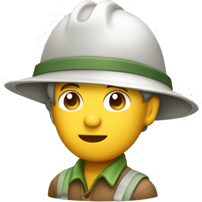 gardener pith helmet emoji