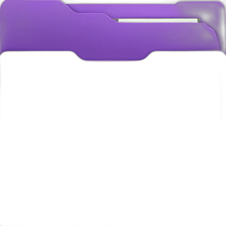 purple folder emoji