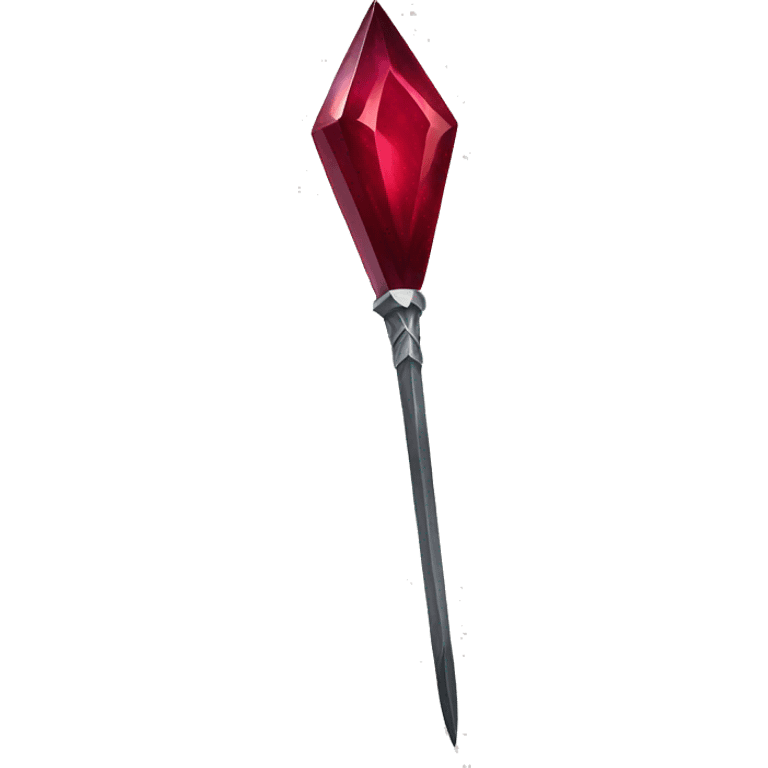 ruby gemstone spear emoji