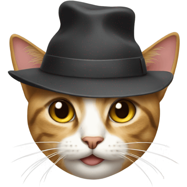 cat wearing a hat emoji