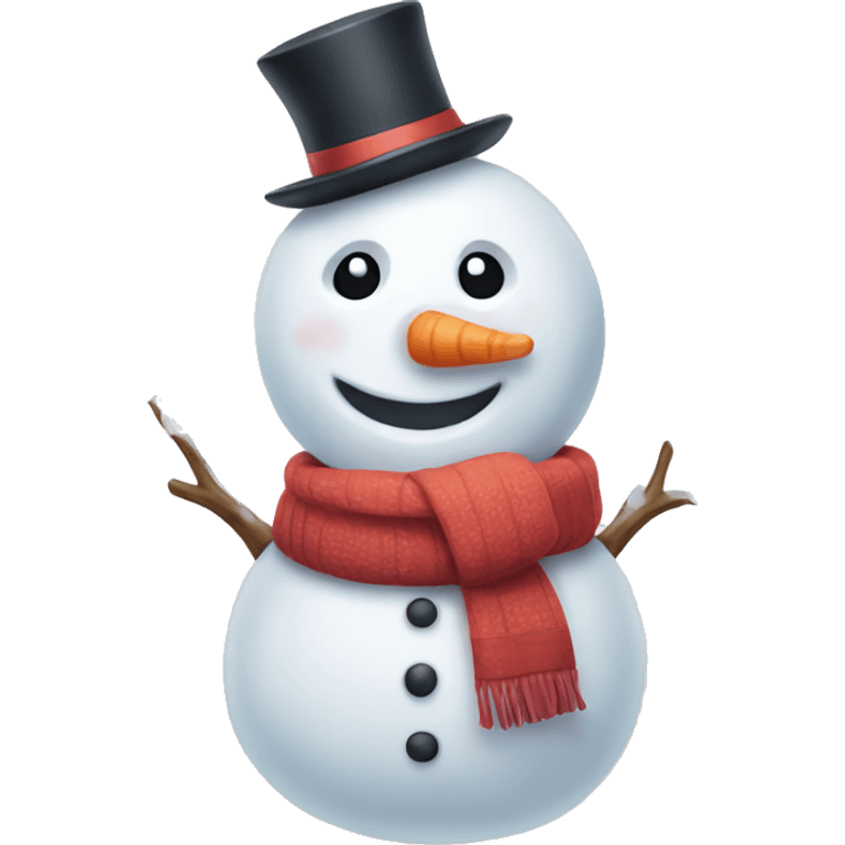 Cute snowman  emoji