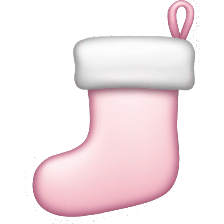  light pink Christmas stocking emoji