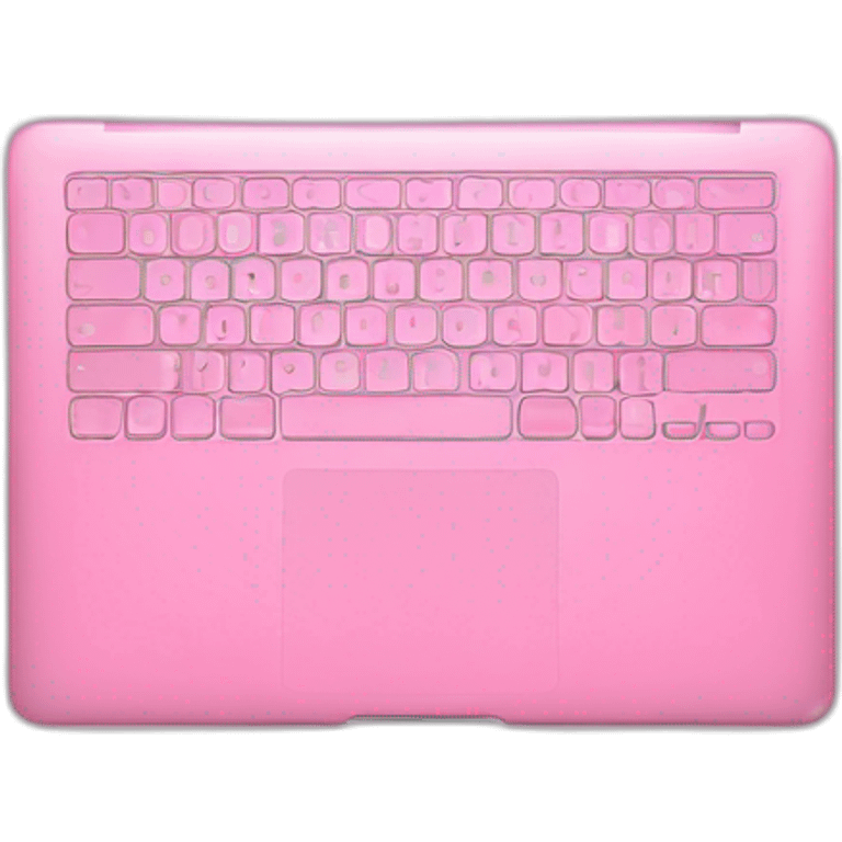 MacBook -Pink  emoji