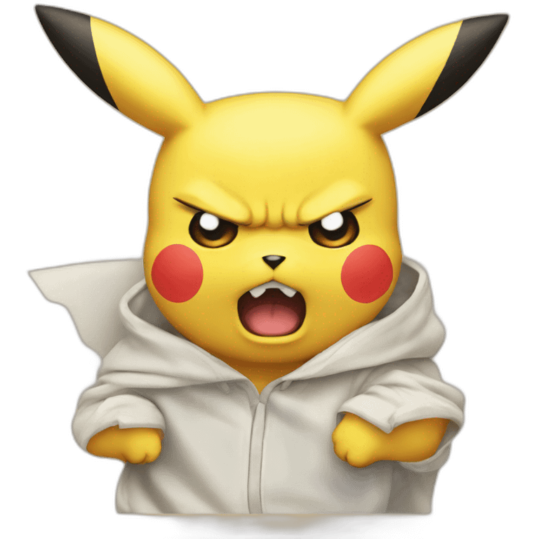 Angry pikachu emoji