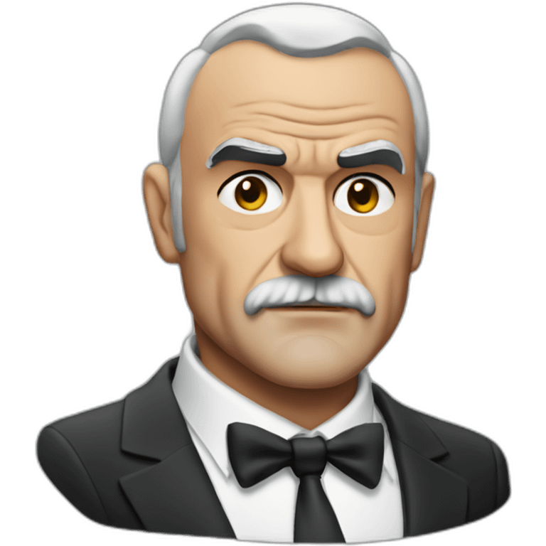 sean connery serious cartoon wearing suit emoji