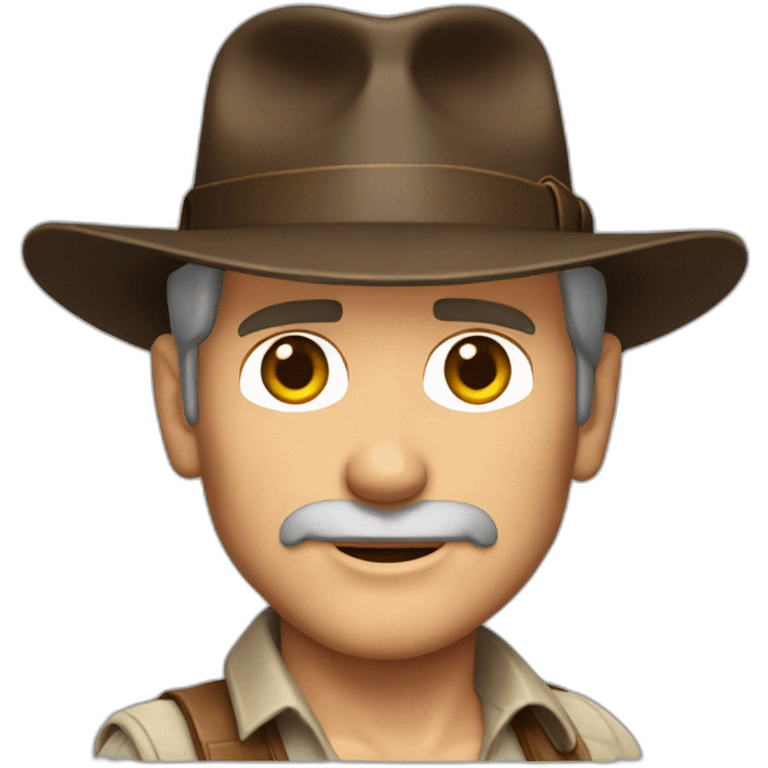 Harrison Ford as Indiana Jones. No patterns emoji