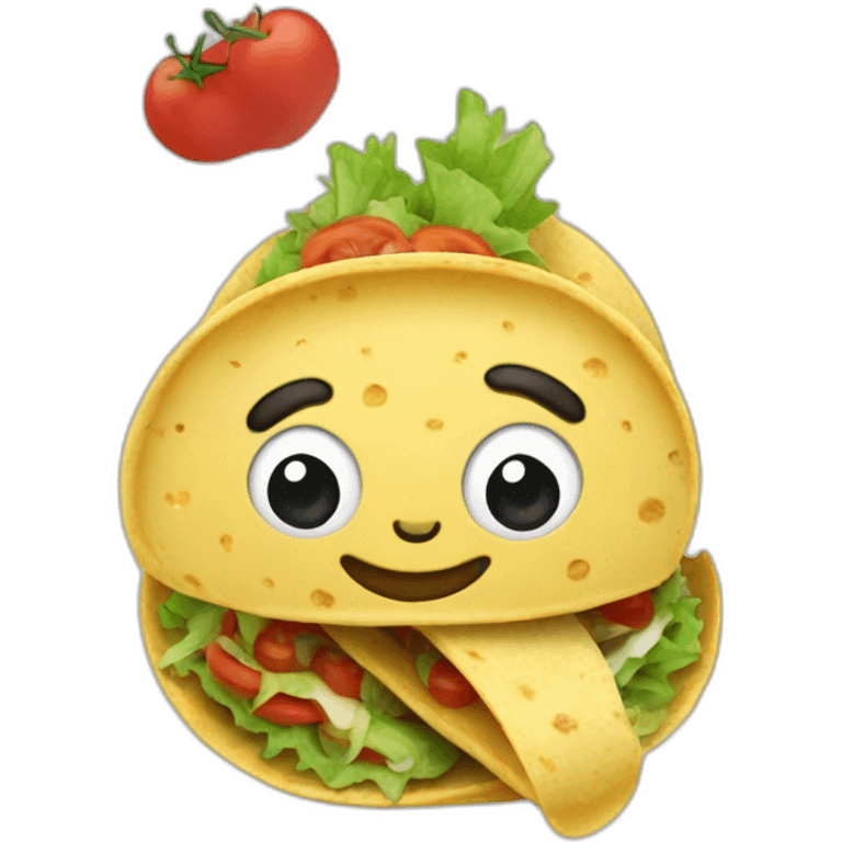 chat qui mange un tacos emoji