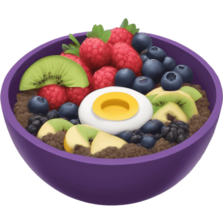 Açaí bowl with toppings emoji