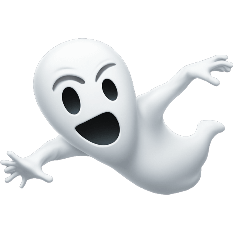 ghost doing a kick flip emoji