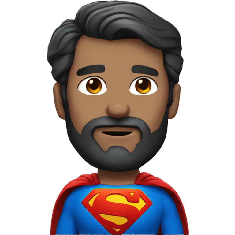 Superman with a beard emoji