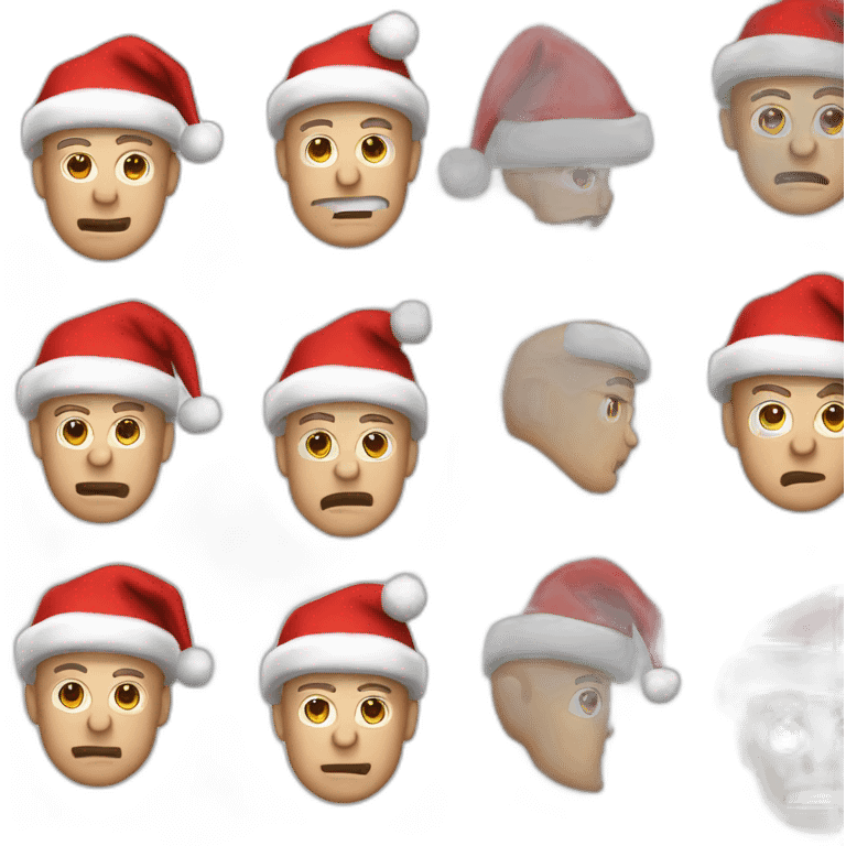 John McClane with santa hat emoji