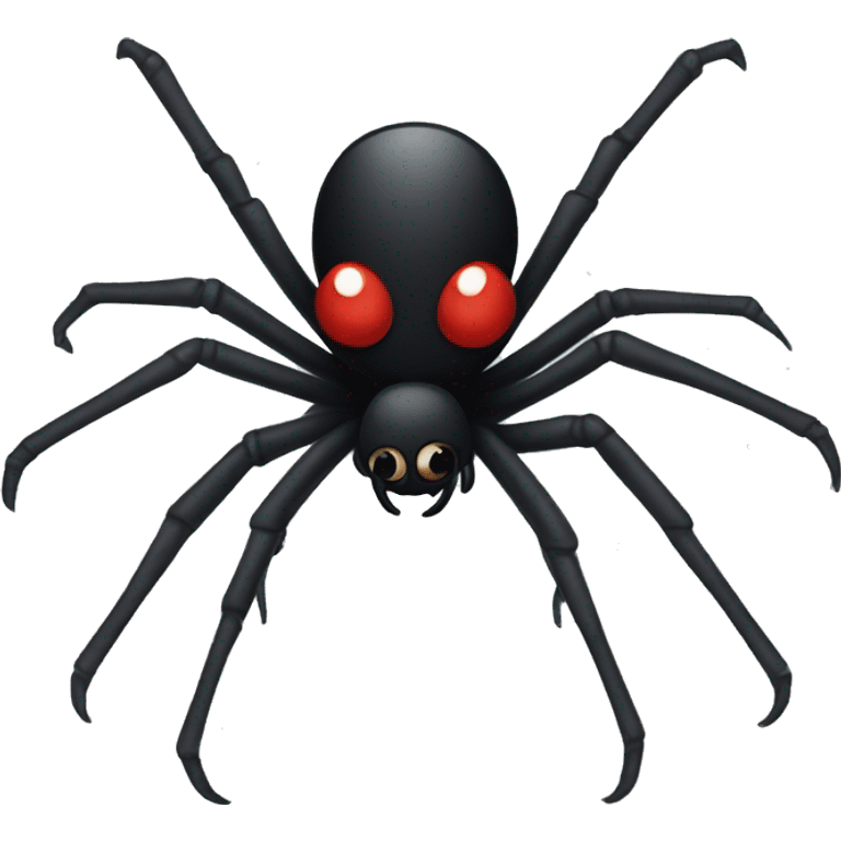 Black widow spider emoji