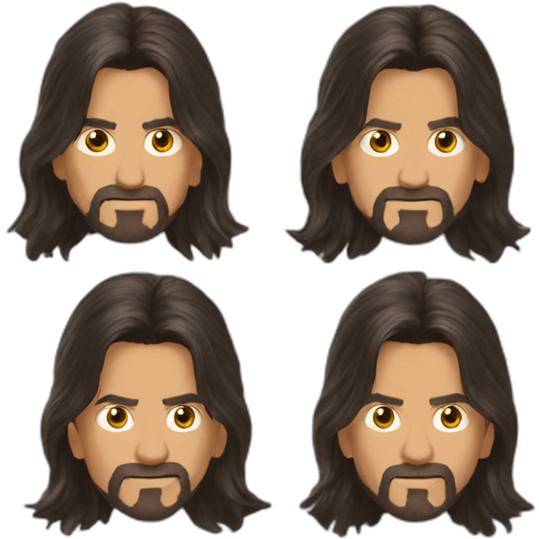 shahrukh khan long hairs emoji