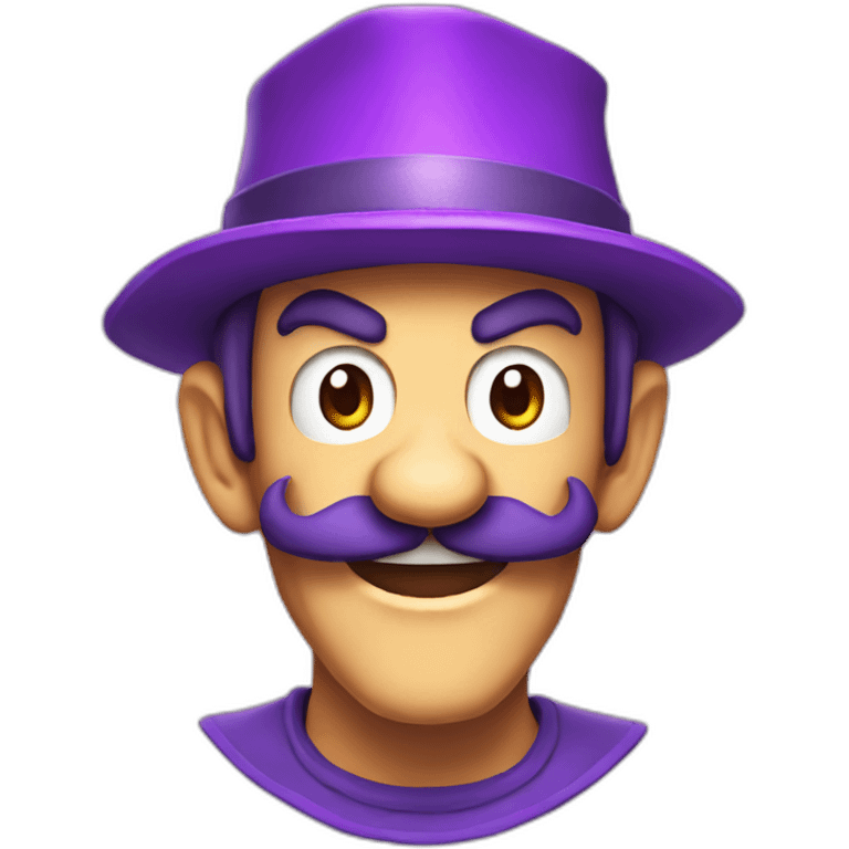 waluigi with a party hat on emoji