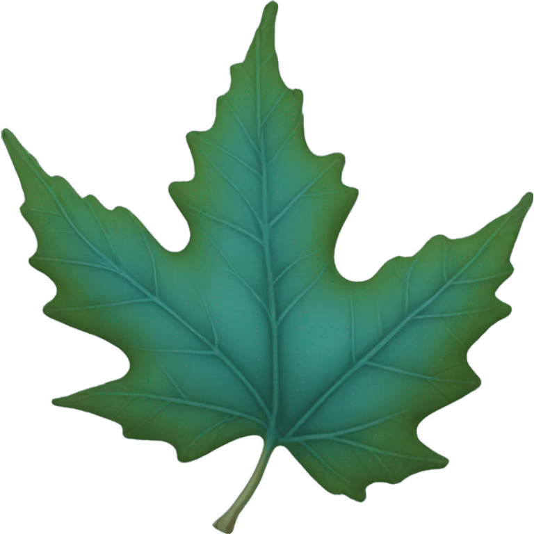 Blue sycamore leaf emoji