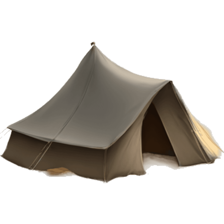 Dune with tent emoji