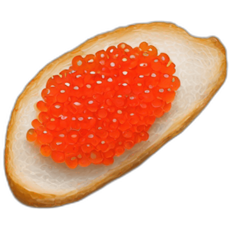 Red Caviar on the white bred emoji