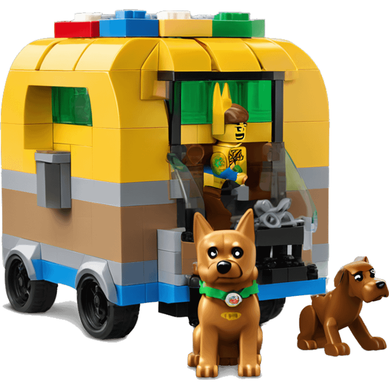 Lego Batman and Scooby 1865 caravan  emoji