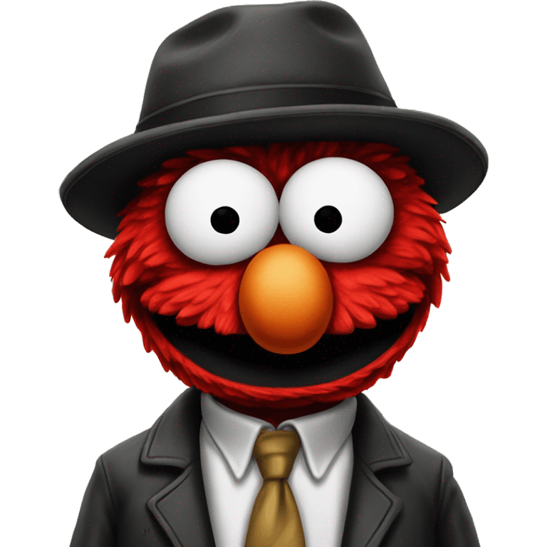 Gangster Elmo emoji