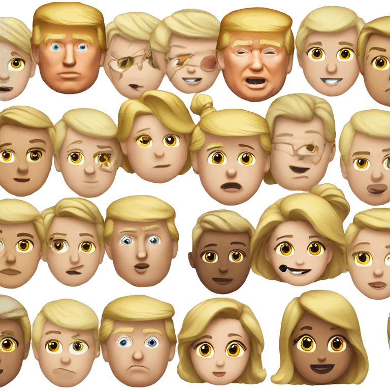 Donald Trump 8 year old cute emoji emoji