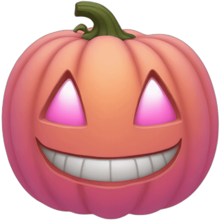 Pumpking pink emoji