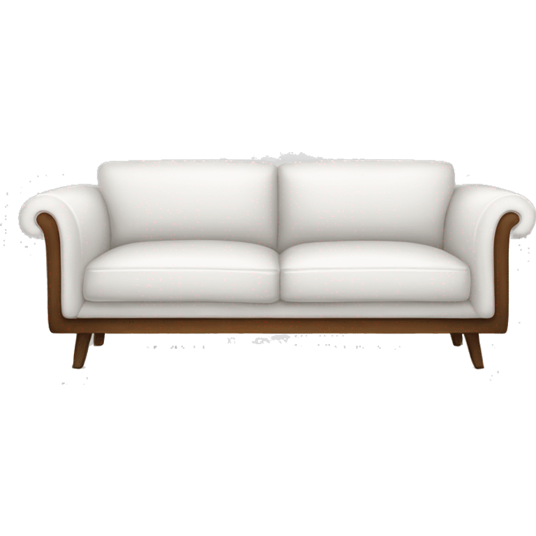 Realistic-white-modern-sofa emoji