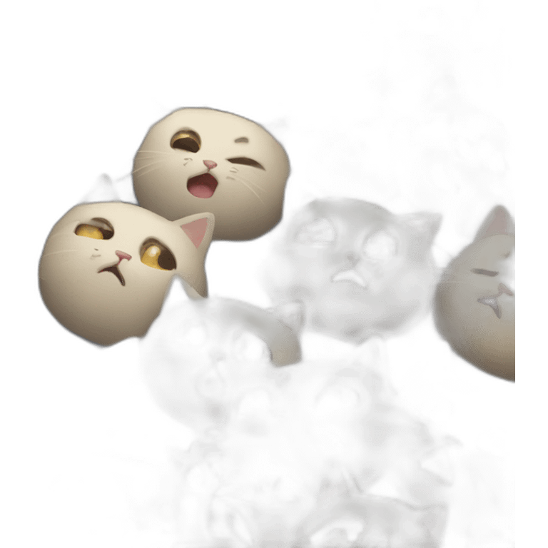 Computer crying cats emoji