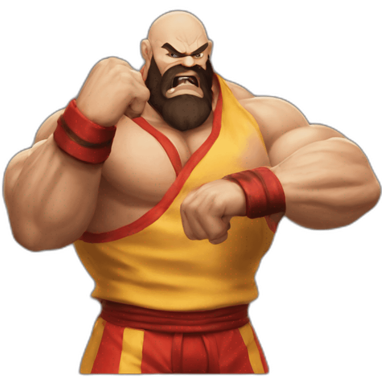 Zangief street fighter salute emoji